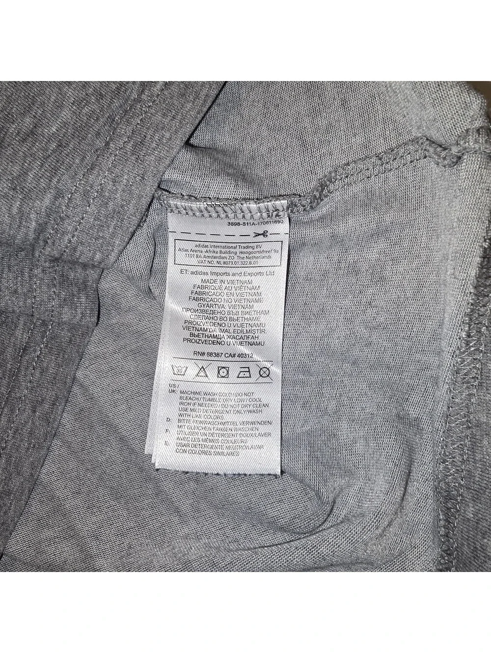 Adidas Skateboarding Gray Athletic T Shirt Mens Size S